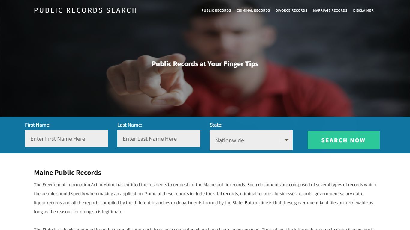 Maine Public Records | Get Instant Reports On People